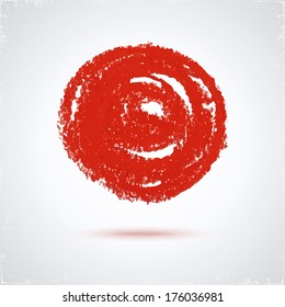 Grunge paint circle for design. Abstract background.