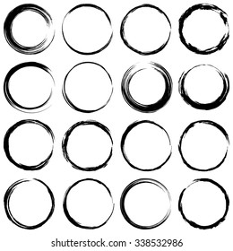 Similar Images, Stock Photos & Vectors of Grunge vector circles. Brush