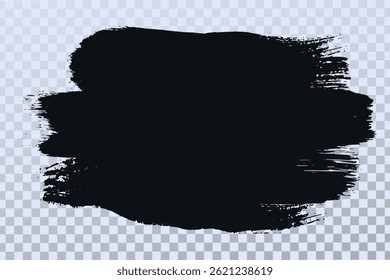 Grunge pinta círculos y trazos elemento de Vector. Textura de la mancha del cepillo.