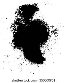 Grunge Paint Drops Vector Backdrop