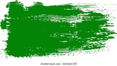 Grunge Paint raya verde Vector de pincel de roca, trazos de pincel de grunge de mano, textura de pintura. Vector de trazos de pincel. Elementos de diseño hechos a mano. 
