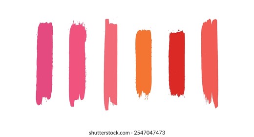 Grunge paint ink brush strokes. Brush collection isolated on white background. Grunge Paint Ink Brush Strokes Vector – Artistic Brush Stroke Collection Isolated on White Background