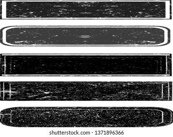 Grunge Paint Roller . Vector brush Stroke . Distressed banners, stamps . Black stripes isolated. paintbrush collection . Modern Textured shape . Dry border in Black . Brushstroke set . bulge lines