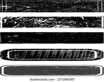 Grunge Paint Roller . Vector brush Stroke . Distressed banners, stamps . Black stripes isolated. paintbrush collection . Modern Textured shape . Dry border in Black . Brushstroke set . bulge lines