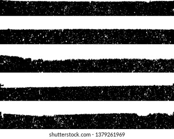 Grunge Paint Roller . Vector brush Stroke . Distressed banner . Black stripes isolated. paintbrush collection . Modern Textured shape . Dry border in Black . Bulge lines