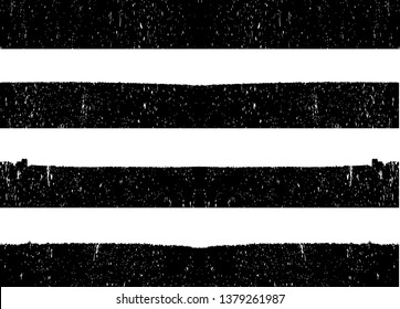 Grunge Paint Roller . Vector brush Stroke . Distressed banner . Black stripes isolated. paintbrush collection . Modern Textured shape . Dry border in Black . Bulge lines