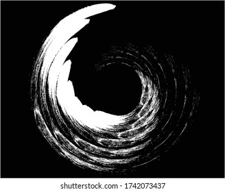  Grunge Paint Roller . Vector brush Stroke . Distressed banner . paintbrush collection . Modern Textured shape . Dry border in Black . Bulge lines