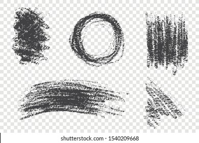 Grunge paint smears vector illustrations set