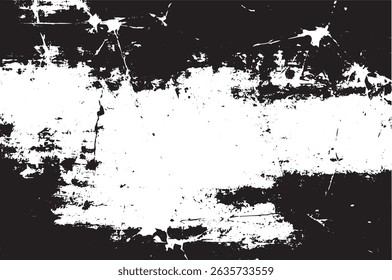 Grunge Paint Splatter Texture, Black and White Distressed Abstract Background