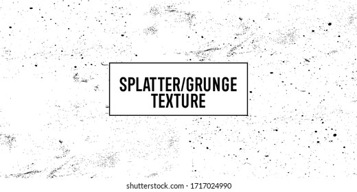 Grunge Paint Splatter Texture Good For Retro Or Vintage Old School Design Look