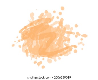 Grunge paint stains. Ink splash vector. Paint freehand strokes. Abstract grunge splatter. Watercolor effect vector stain. Grunge splatter. Pastel color ink drops.