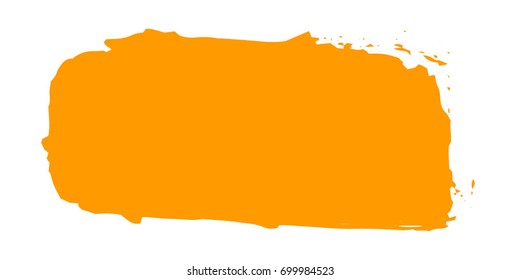 Grunge Paint stripe . Distressed Vector Brush Stroke . Orange Modern Textured banner . Dirty Artistic Design Elements. Creative Design Elements. Perfect For Logo, Banner