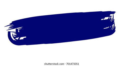 Grunge Paint stripe . Distressed Vector Brush Stroke . Blue Modern Textured banner . Dirty Artistic Design Elements. Creative Design Elements. Perfect For Logo, Banner, Icon.