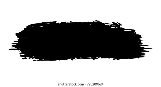 Grunge Paint stripe. Distressed Vector Brush Stroke. Black Modern Textured banner . Dirty Artistic Design Elements. Creative Design Elements. Perfect For Logo, Banner, Icon.
