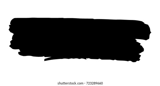 Grunge Paint stripe. Distressed Vector Brush Stroke. Black Modern Textured banner . Dirty Artistic Design Elements. Creative Design Elements. Perfect For Logo, Banner, Icon.