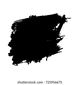 Grunge Paint stripe. Distressed Vector Brush Stroke . Black Modern Textured banner. Dirty Artistic Design Elements Creative Design Elements Perfect For Logo, Banner, Icon.