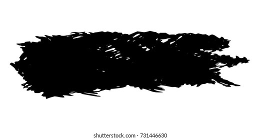 Grunge Paint stripe. Distressed Vector Brush Stroke. Black Modern Textured banner . Dirty Artistic Design Elements. Creative Design Elements. Perfect For Logo, Banner, Icon.