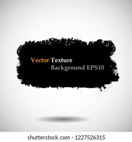 Grunge Paint stripe . Vector brush Stroke . Distressed banner . Black isolated paintbrush collection . Modern Textured shape . Dry border in Black . Bulge lines