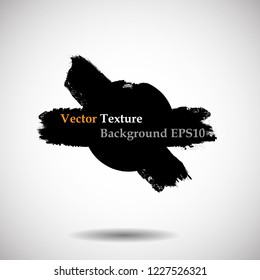 Grunge Paint stripe . Vector brush Stroke . Distressed banner . Black isolated paintbrush collection . Modern Textured shape . Dry border in Black . Bulge lines