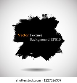 Grunge Paint stripe . Vector brush Stroke . Distressed banner . Black isolated paintbrush collection . Modern Textured shape . Dry border in Black . Bulge lines