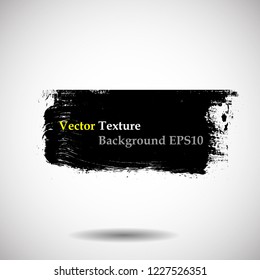 Grunge Paint stripe . Vector brush Stroke . Distressed banner . Black isolated paintbrush collection . Modern Textured shape . Dry border in Black . Bulge lines