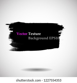 Grunge Paint stripe . Vector brush Stroke . Distressed banner . Black isolated paintbrush collection . Modern Textured shape . Dry border in Black . Bulge lines