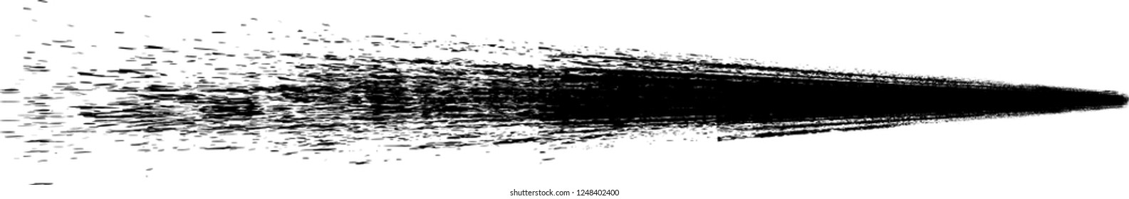 Grunge Paint stripe . Vector brush Stroke . Distressed banner . Black isolated paintbrush collection . Modern Textured shape . Dry border in Black . Bulge lines