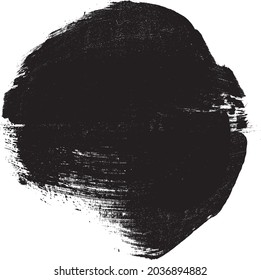 Grunge Paint stripe . Vector brush Stroke . Distressed banner . Black isolated paintbrush collection . Modern Textured shape . Dry border in Black . 