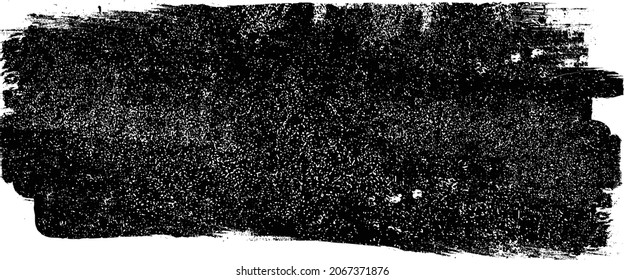 Grunge Paint stripe . Vector brush Stroke . Distressed banner . Black isolated paintbrush collection . Modern Textured shape . Dry border in Black . 