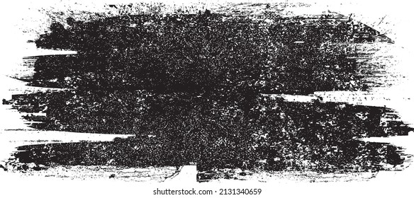 Grunge Paint stripe . Vector brush Stroke . Distressed banner . Black isolated paintbrush collection . Modern Textured shape . Dry border in Black 