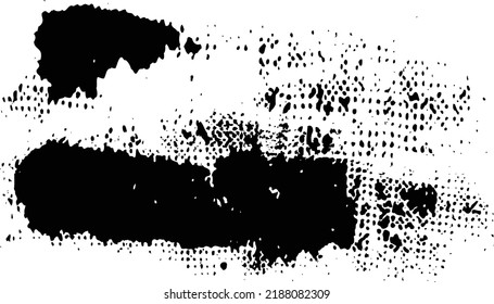 Grunge Paint stripe - Vector brush Stroke Modern brush textured shape in Black color