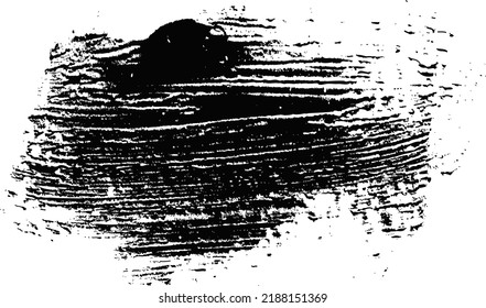 Grunge Paint stripe Vector brush Stroke, white background, Modern Textured Shapes. Border in Black color