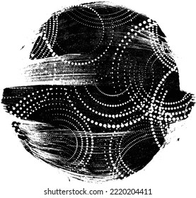 Grunge Paint stripe . Vector brush Stroke . Distressed banner . Black isolated paintbrush collection . Modern Textured shape . Dry border in Black . 