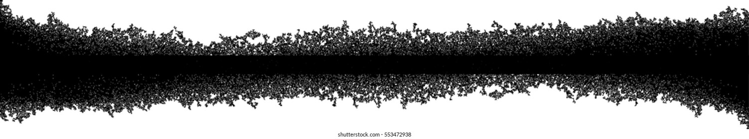 Grunge Paint stripe . Vector brush Stroke . Distressed banner . Black isolated paintbrush collection . Modern Textured shape . Dry border in Black 
