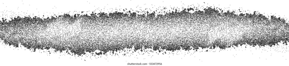 Grunge Paint stripe . Vector brush Stroke . Distressed banner . Black isolated paintbrush collection . Modern Textured shape . Dry border in Black 