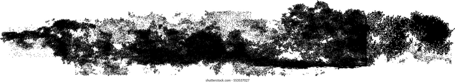 Grunge Paint stripe . Vector brush Stroke . Distressed banner . Black isolated paintbrush collection . Modern Textured shape . Dry border in Black 
