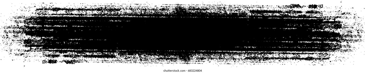 Grunge Paint stripe . Vector brush Stroke . Distressed banner . Black isolated paintbrush collection . Modern Textured shape . Dry border in Black 