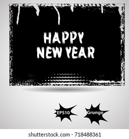 Grunge Paint stripe . Vector brush Stroke . Distressed banner . Black isolated paintbrush collection . Modern Textured shape . Dry border in Black . rubber Stamp texture