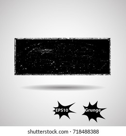 Grunge Paint stripe . Vector brush Stroke . Distressed banner . Black isolated paintbrush collection . Modern Textured shape . Dry border in Black . rubber Stamp texture
