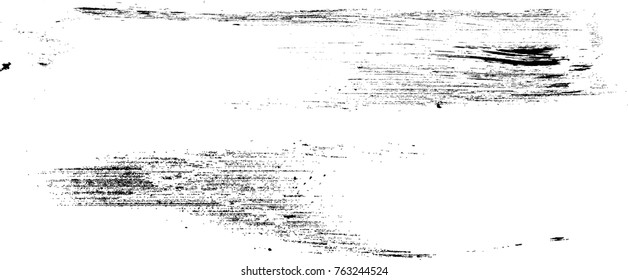 Grunge Paint stripe . Vector brush Stroke . Distressed banner . Black isolated paintbrush collection . Modern Textured shape . Dry border in Black . 