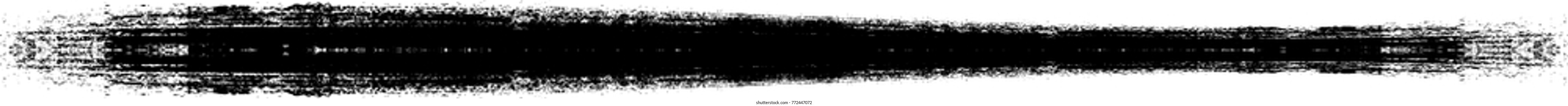 Grunge Paint stripe . Vector brush Stroke . Distressed banner . Black isolated paintbrush collection . Modern Textured shape . Dry border in Black . Bulge lines
