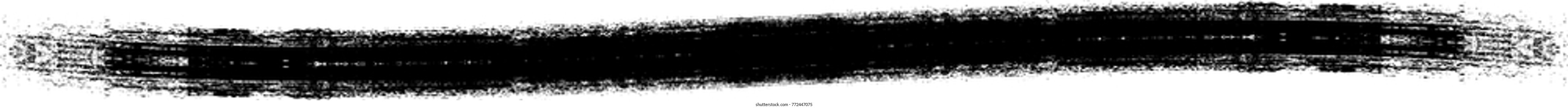 Grunge Paint stripe . Vector brush Stroke . Distressed banner . Black isolated paintbrush collection . Modern Textured shape . Dry border in Black . Bulge lines