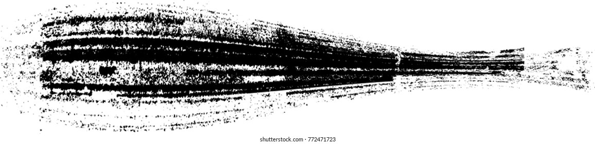 Grunge Paint stripe . Vector brush Stroke . Distressed banner . Black isolated paintbrush collection . Modern Textured shape . Dry border in Black . Bulge lines