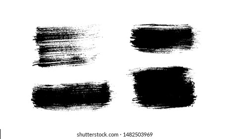Grunge paint strokes set. Ink backgrounds. Highly detailed grunge textures. Acrylic paint strokes. Splatter. Scrawl. Place for text or logo. Grunge overlays.