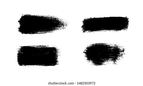 Grunge paint strokes set. Ink backgrounds. Highly detailed grunge textures. Acrylic paint strokes. Splatter. Scrawl. Place for text or logo. Grunge overlays.