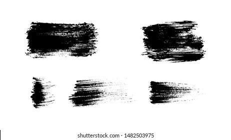 Grunge paint strokes set. Ink backgrounds. Highly detailed grunge textures. Acrylic paint strokes. Splatter. Scrawl. Place for text or logo. Grunge overlays.