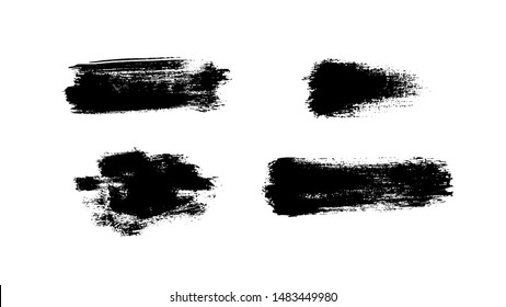 Grunge paint strokes set. Ink backgrounds. Highly detailed grunge textures. Acrylic paint strokes. Splatter. Scrawl. Place for text or logo. Grunge overlays.