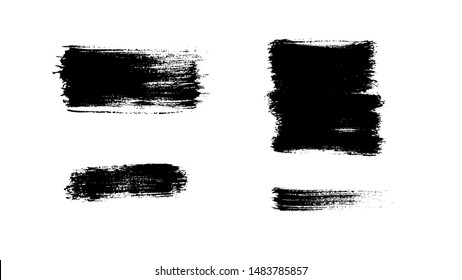 Grunge paint strokes set. Ink backgrounds. Highly detailed grunge textures. Acrylic paint strokes. Splatter. Scrawl. Place for text or logo. Grunge overlays.