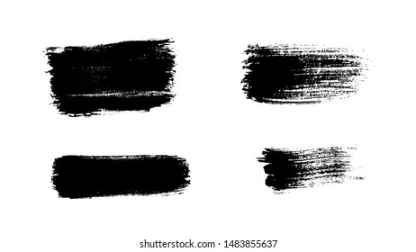 Grunge paint strokes set. Ink backgrounds. Highly detailed grunge textures. Acrylic paint strokes. Splatter. Scrawl. Place for text or logo. Grunge overlays.