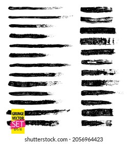 Grunge paint strokes set. Ink backgrounds. Simple grunge textures. Acrylic paint strokes. Ink splatter, scrawl. Grunge overlays.